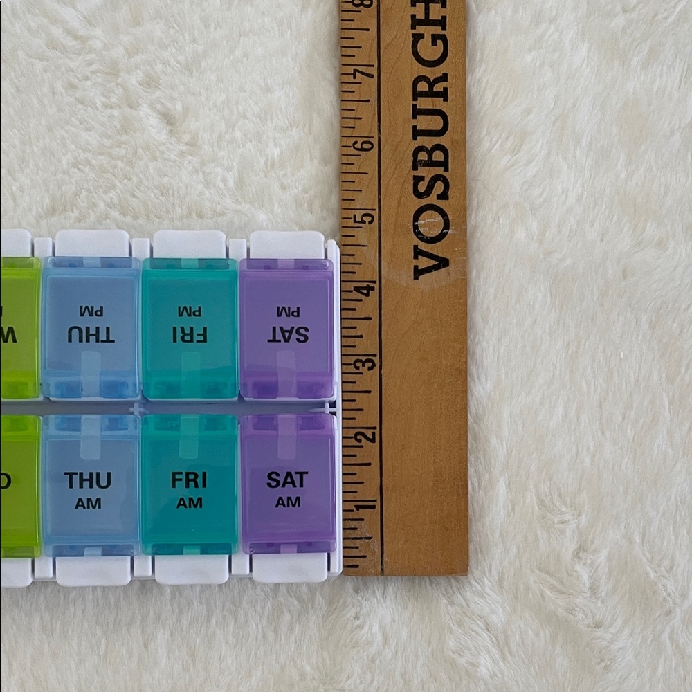 Colorful Weekly Pill Organizer - Picture 4 of 5